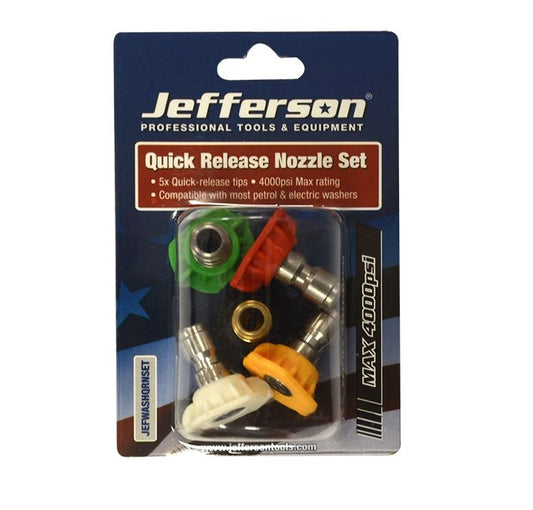 5 Piece Quick Release Nozzle Tip Set