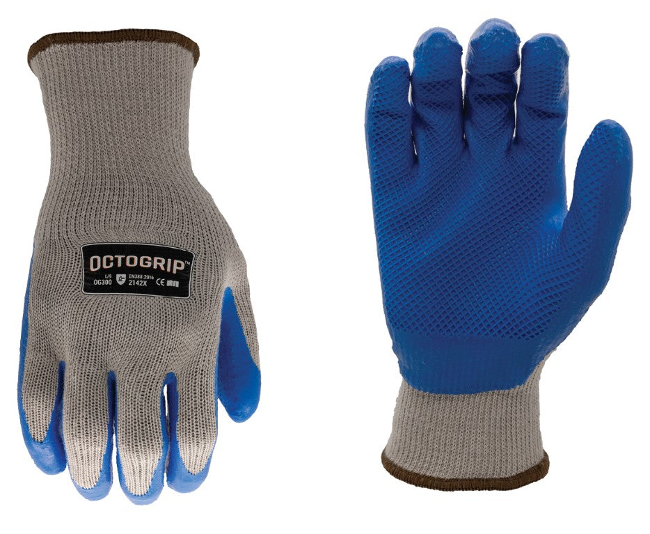 H/Duty  Glove (10g) Poly Cotton Latex Lrg