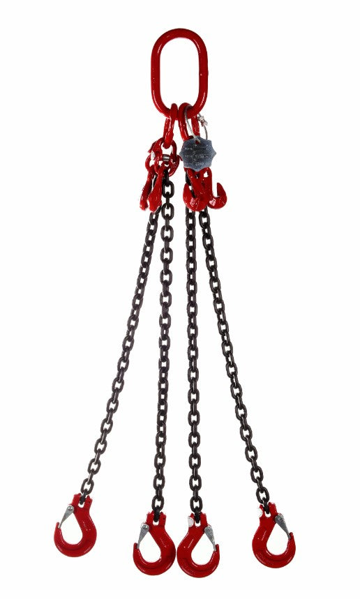 6mm x 3Mtr 4 Leg Chain Sling - GR80